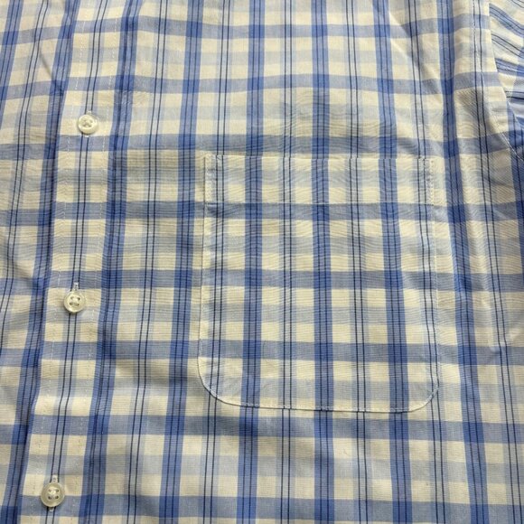 Izod Shirts Mens Large Regular Fit Button-Up ‎ Set Of 2 Blue Paid Tartan Preppy - Picture 10 of 16